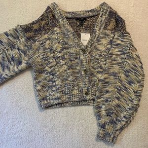 FOREVER 21: Knit button up sweater (SALE)